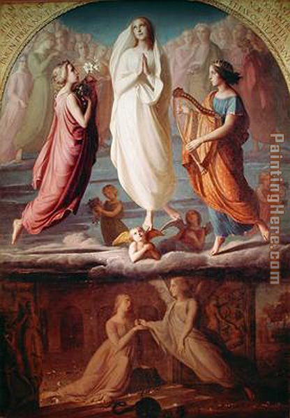 L'assomption de la Vierge painting - Anne-Francois-Louis Janmot L'assomption de la Vierge art painting